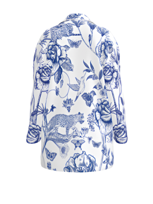 Virginia's Moon Women's 100% Pure Silk Pyjama Shirt