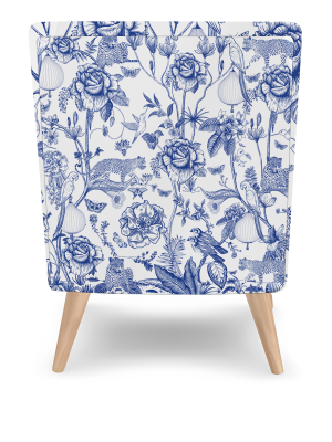 Emirate Chair Blue and Natural