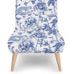Emirate Chair Blue and Natural