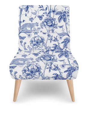 Emirate Chair Blue and Natural