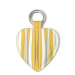 Fela Nappa Leather Two-Faced Heart Keyring