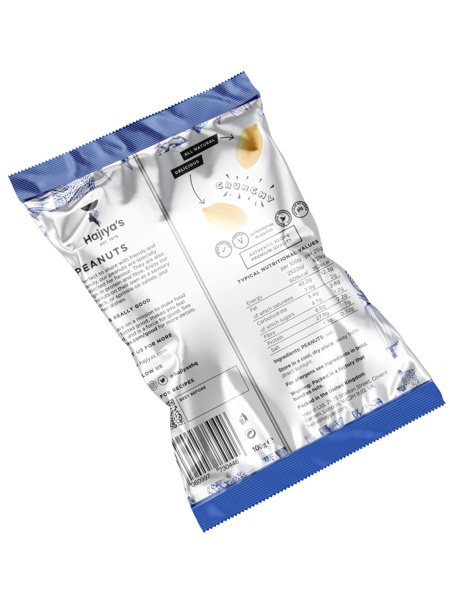 Luxury Roasted Peanuts 100g 4 Luxury Roasted Peanuts 100g