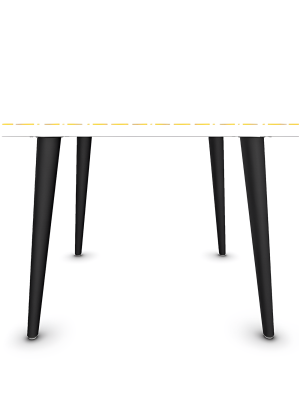 Omi Square Coffee Table Yellow And Black