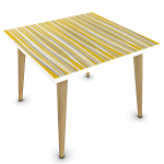 Tanzania Square Coffee Table Yellow And Natural